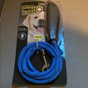 Blue Light Up Dog Leash